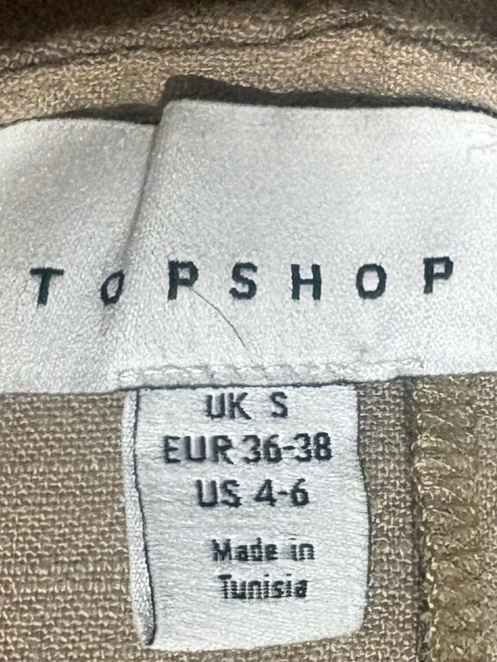 Topshop Cream-Tan Sleeveless Strappy Romper